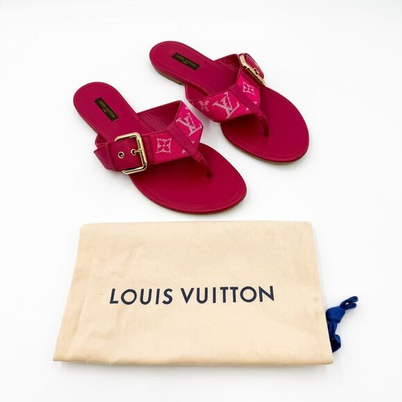 Louis Vuitton LV Monogram Sandals Flats EU 40 US 10 - Picture 1 of 11